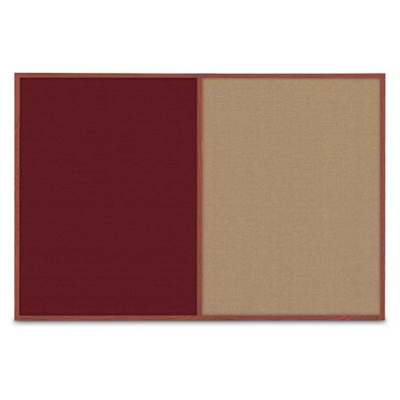 United Visual Products Slim Style Indoor Enclosed Corkboard, 42", UVRDS42SBH-SATIN-BLSPRU UVRDS42SBH-SATIN-BLSPRU